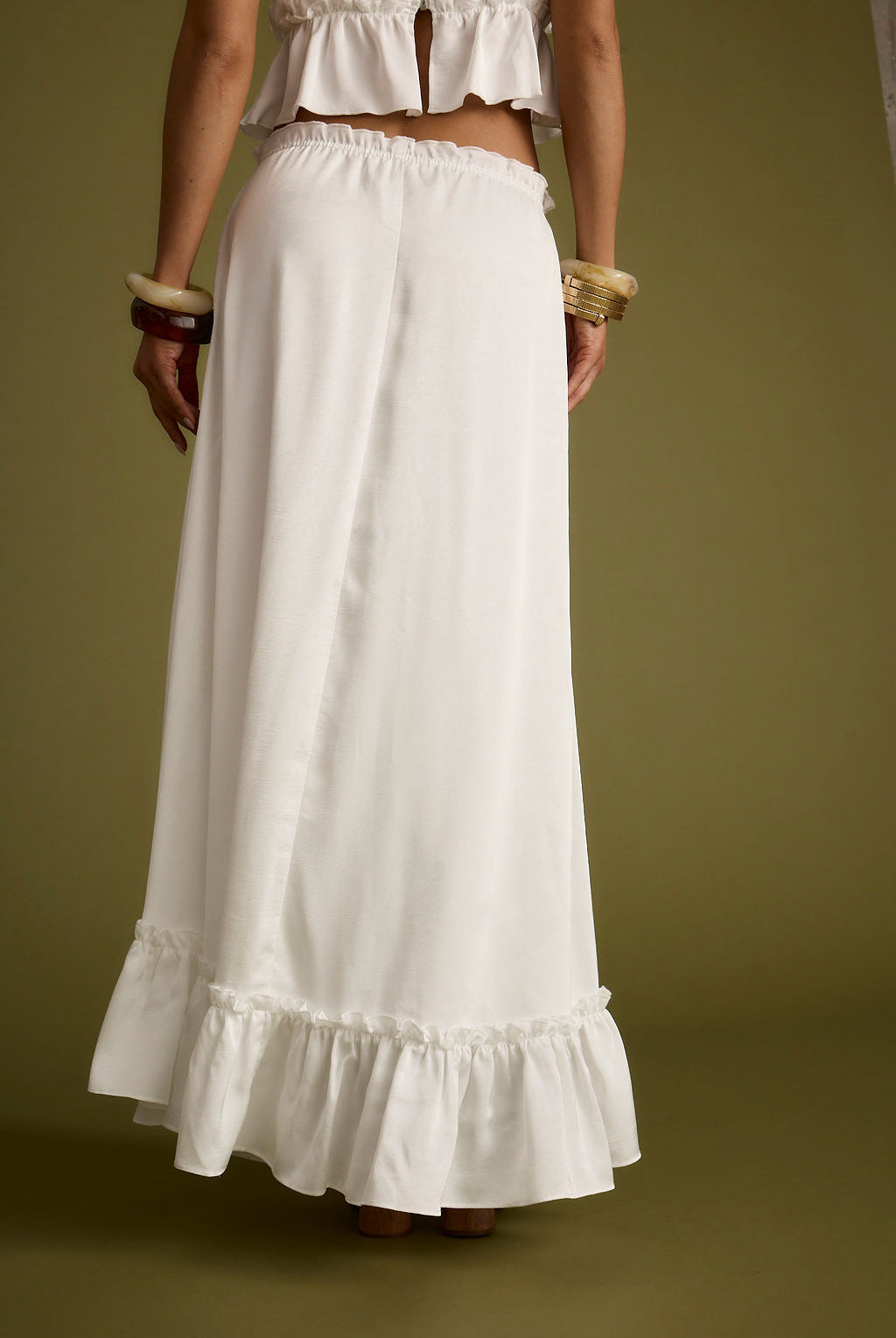 Dahlia Brown Maxi Skirt
