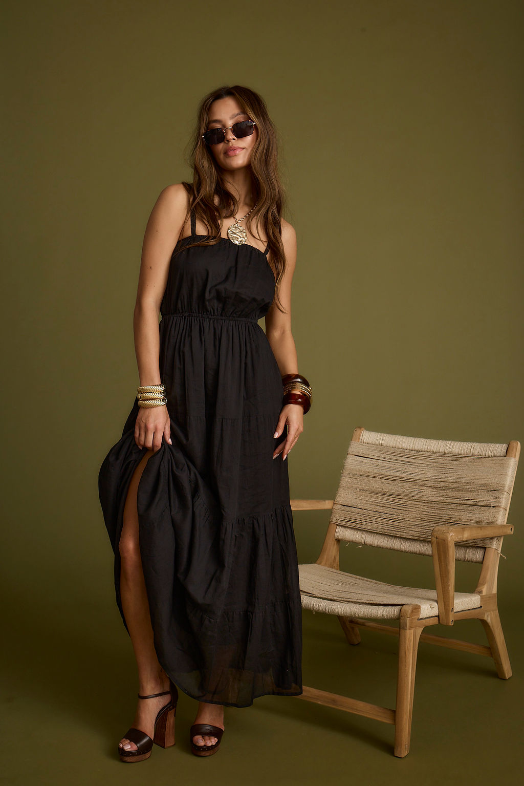 Darion Black Maxi Dress