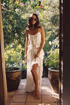 Dahlia White Satin Tank