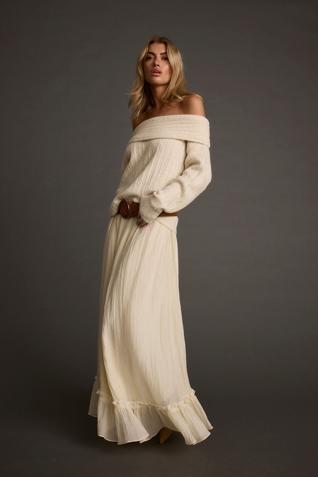 Dahlia Baby Yellow Maxi Skirt