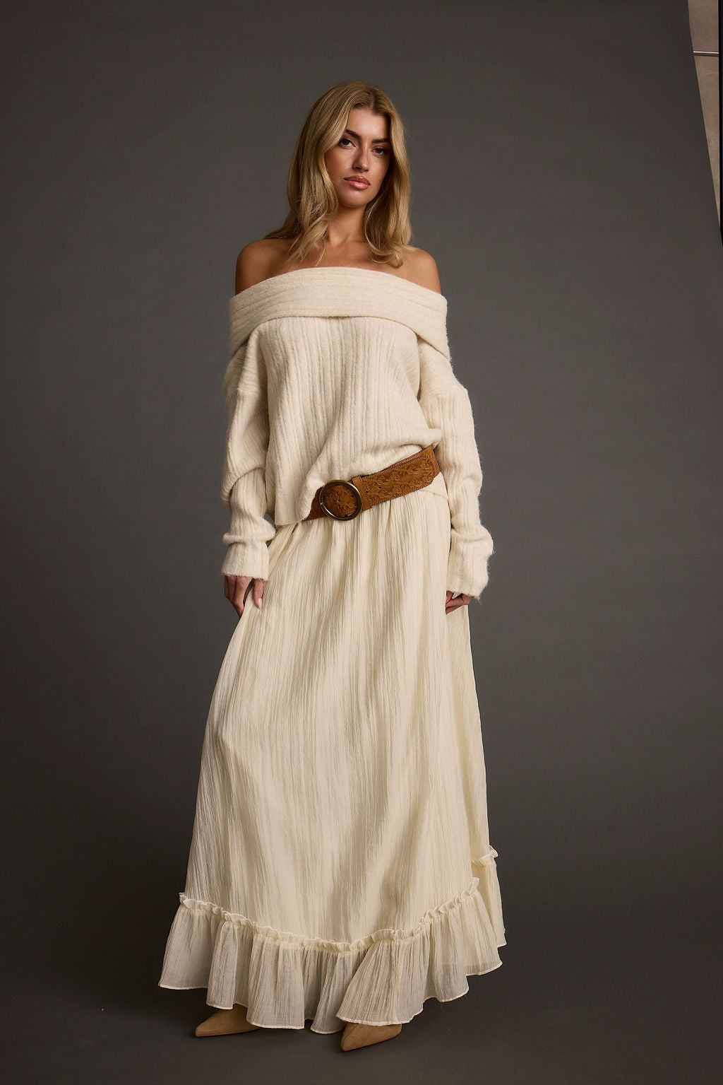 Dahlia Baby Yellow Maxi Skirt