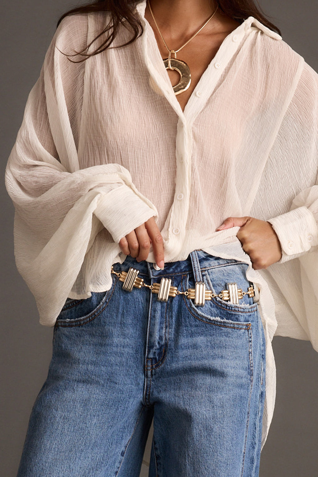 Alternate view of the belt showing the design and craftsmanship.
