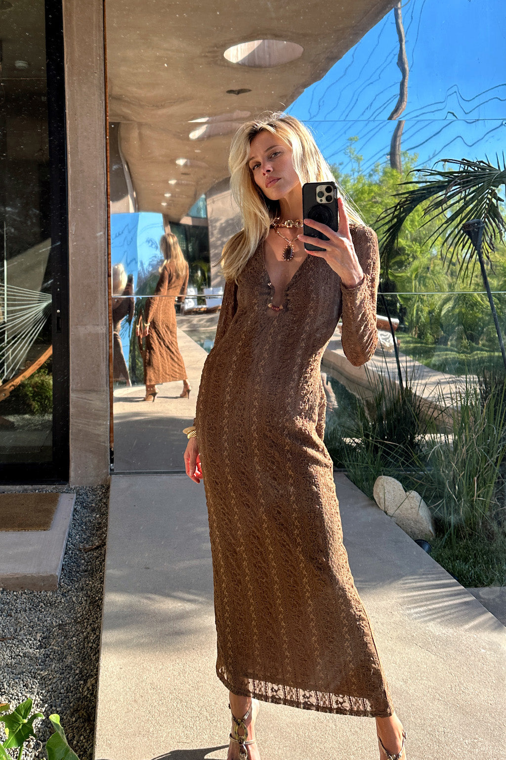 taleah cut out maxi dress mocha Taleah Cut Out Maxi Dress Mocha| Beginning Boutique US 4