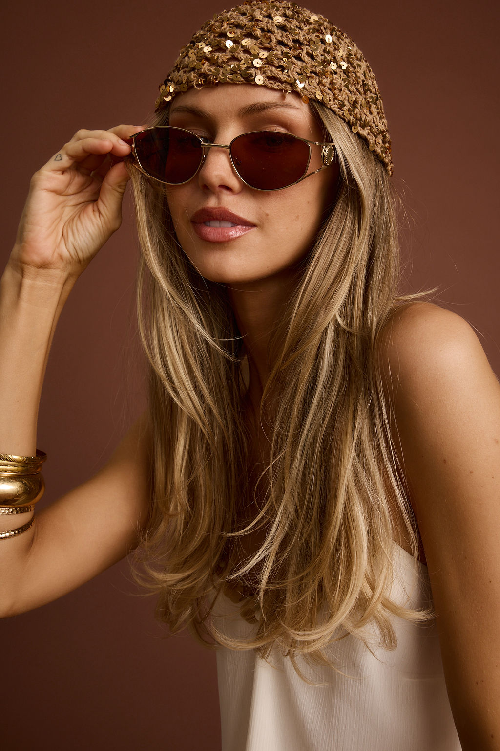 Desert Soul Gold Rimmed Sunglasses