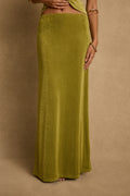 Eliana Chartreuse Maxi Skirt