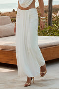 Emmeline White Maxi Skirt