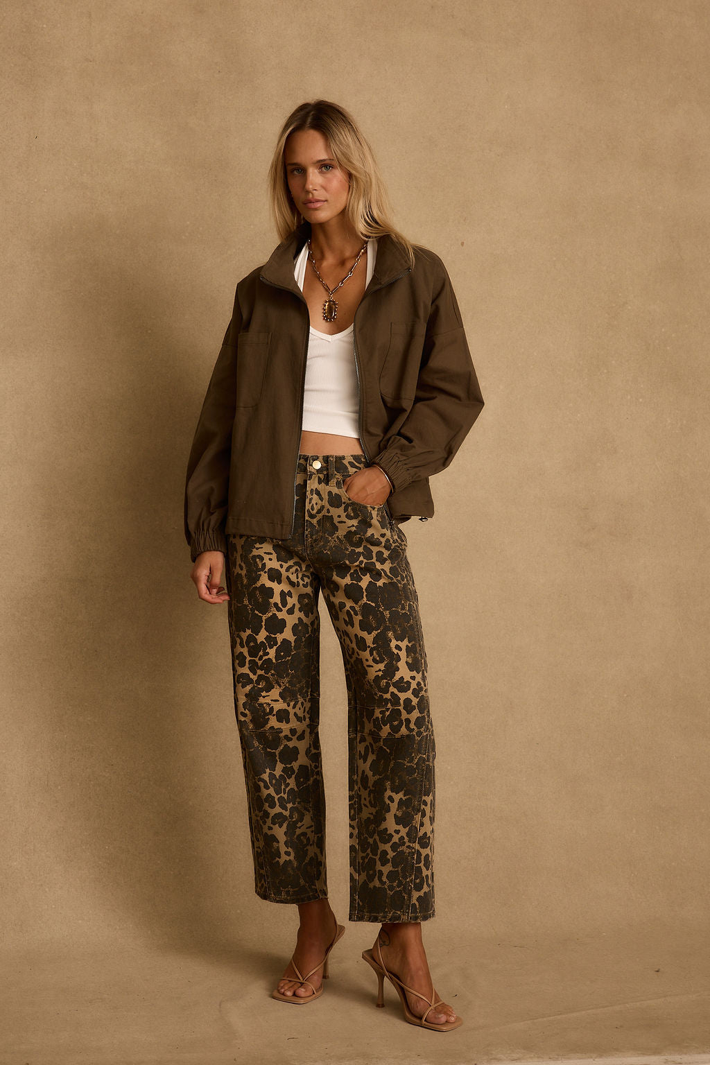 Fairfax Olive Canvas Relaxed Fit Utility Jacket