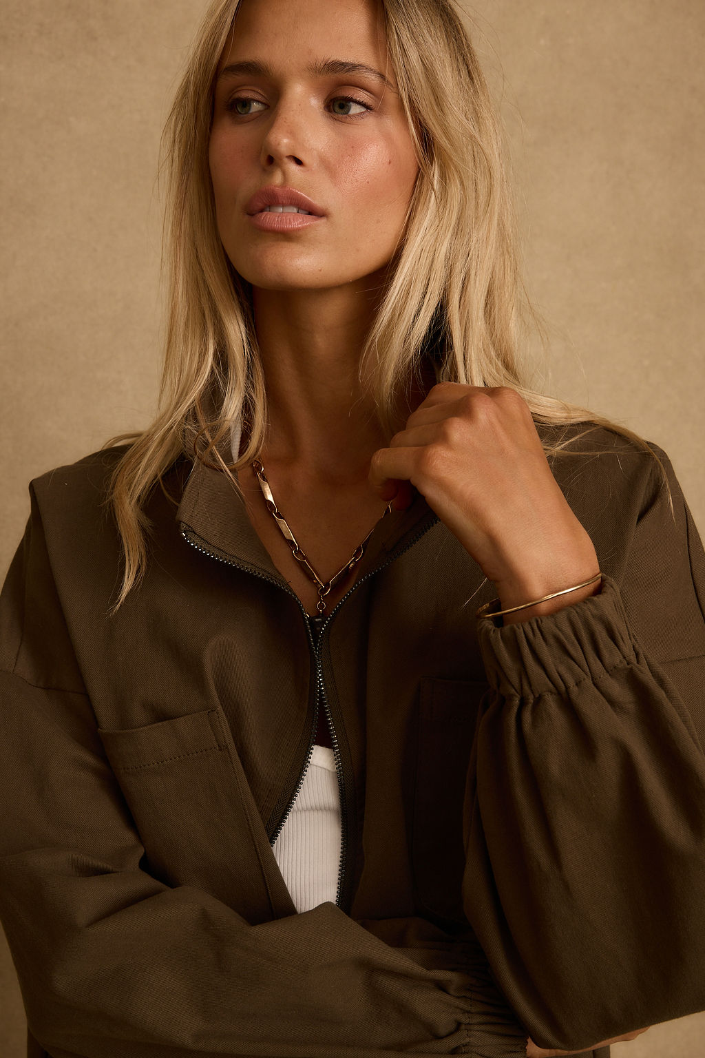 Fairfax Olive Canvas Relaxed Fit Utility Jacket