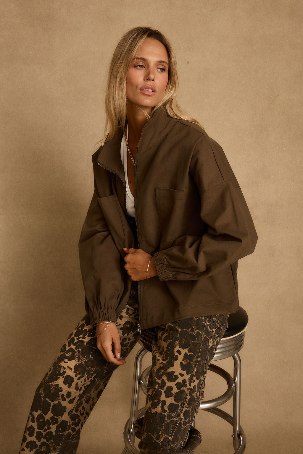 Fairfax Olive Canvas Relaxed Fit Utility Jacket