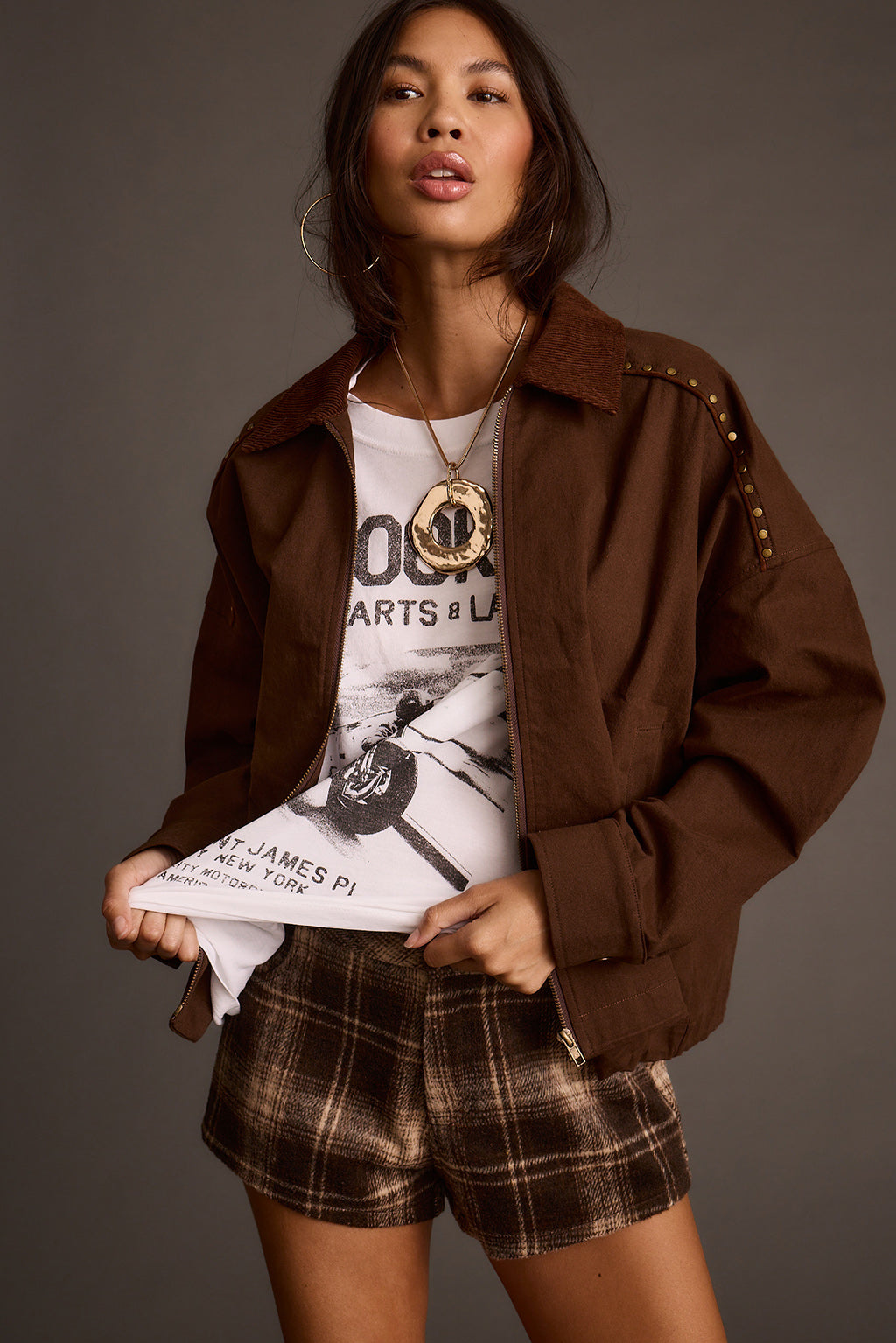 Women's Boho Puffer With Belt | 12th Tribe