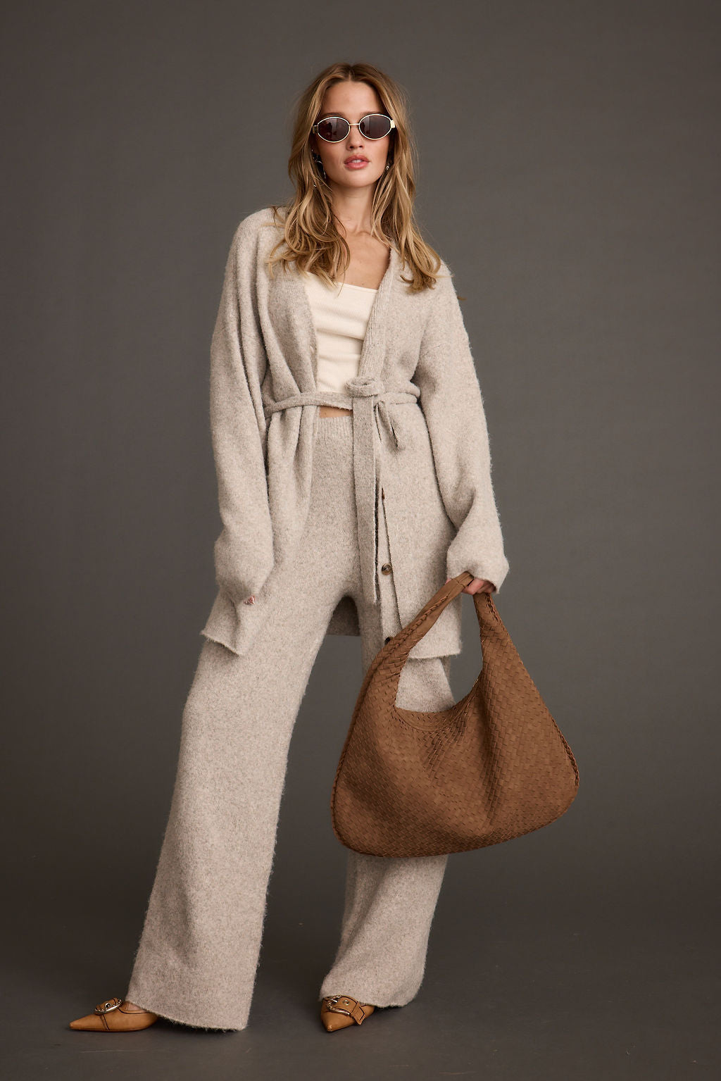 Finley Oatmeal Sweater Pant