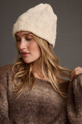 Frost Cream Knit Beanie