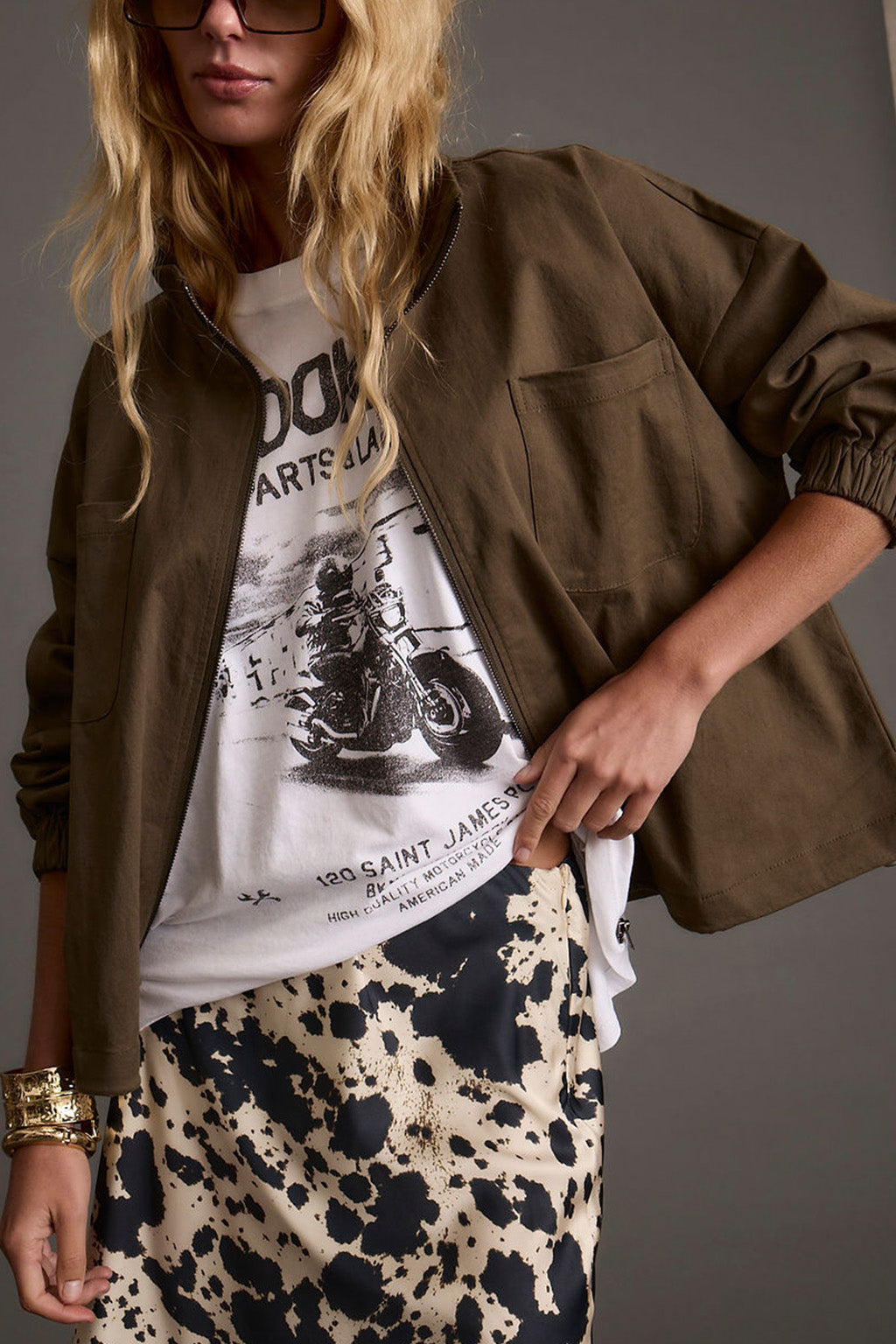 Fairfax Olive Canvas Relaxed Fit Utility Jacket