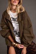 Fairfax Olive Canvas Relaxed Fit Utility Jacket