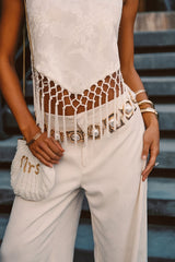 Beau Pearl Statement Chain Belt