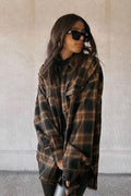 Fireside Mocha Plaid Flannel