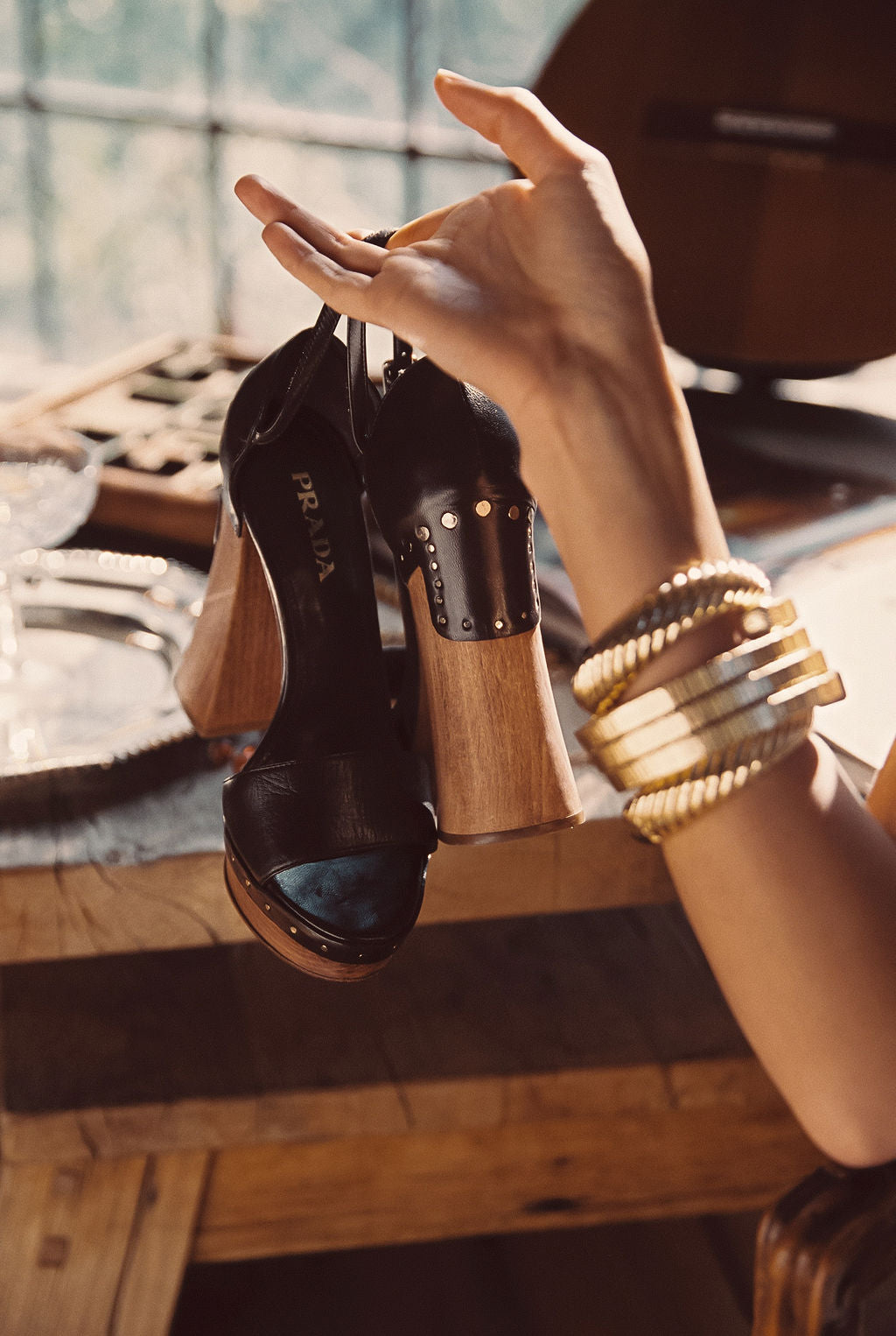 Forevermore Gold Metal Bangle paired with complementary accessories for a polished look.