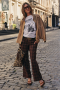 Franklin Mocha Plaid Pants