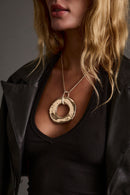 Giada Gold Pendant Necklace