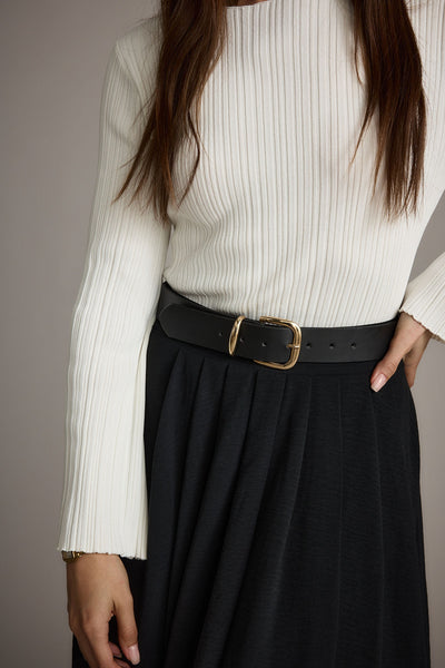 Women's Jackie Gold Buckle Belt | 12th Tribe