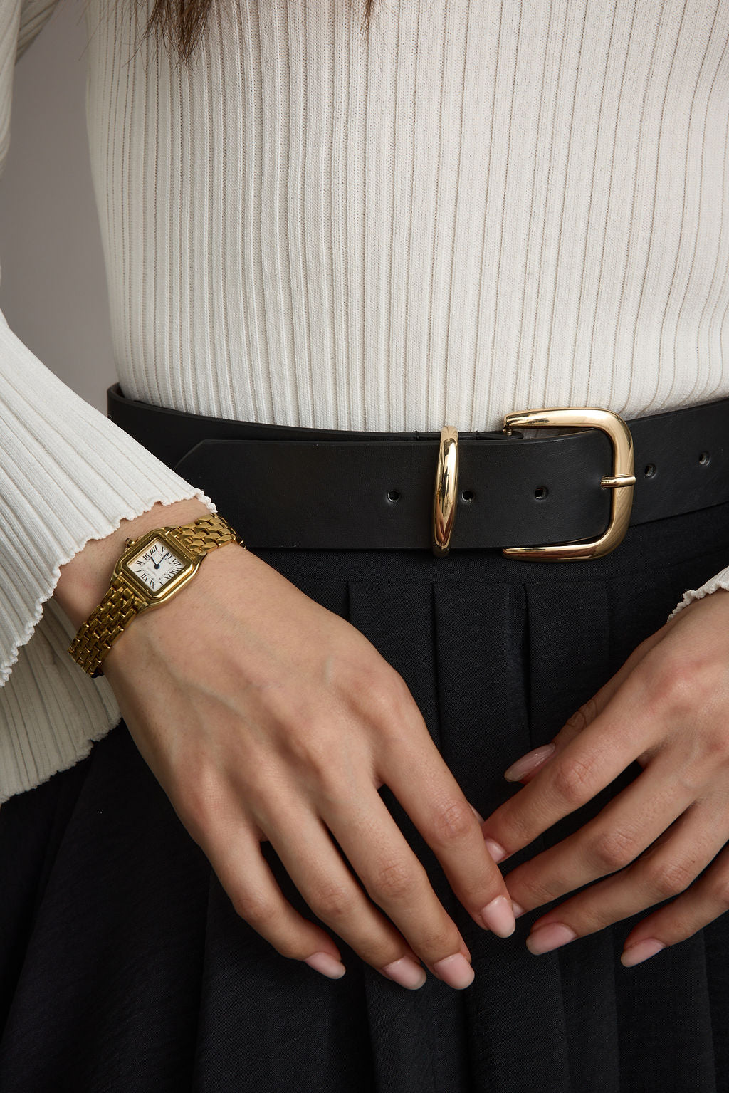 Jackie Gold Buckle Belt