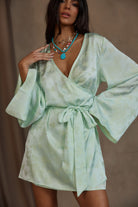 Gold Standard Sage Jacquard Dress