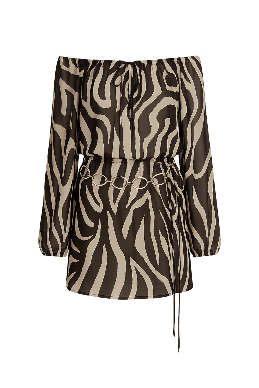 Gina Zebra Mini Dress
