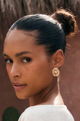 Golden Dune Coin Earrings