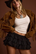 Heartstrings Black Ruffle Bloomer Shorts