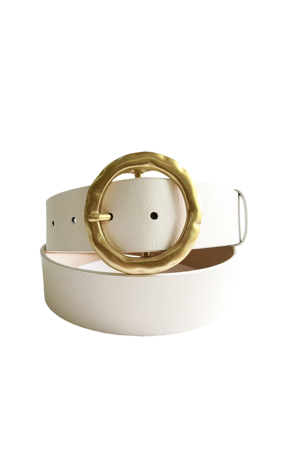 Hacienda White and Gold Belt