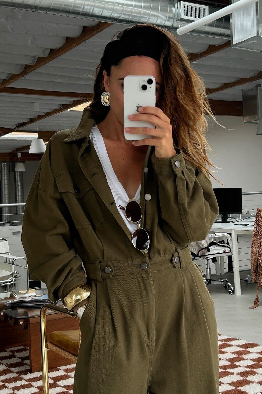 Hendrix Olive Straight Leg Jumpsuit