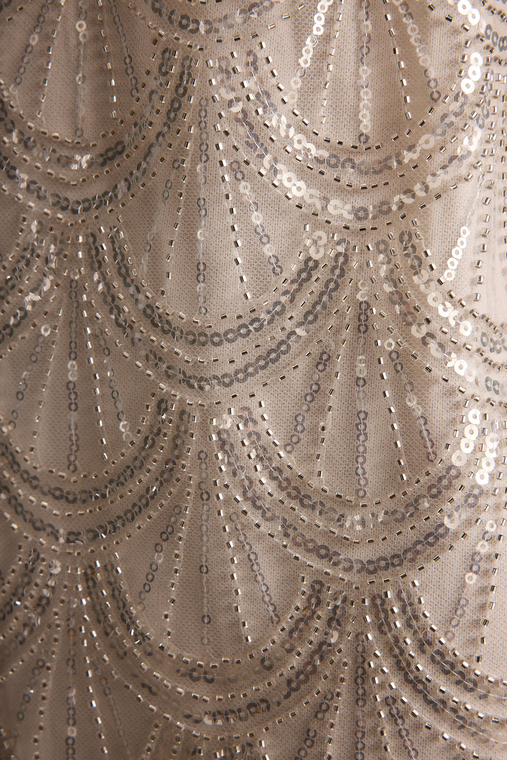 Izzie White Beaded Mini Dress