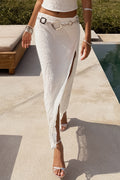Ibiza White Maxi Skirt