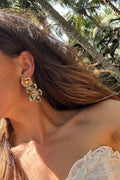 Rhinestone earrings with refined detailing and an elegant finish.