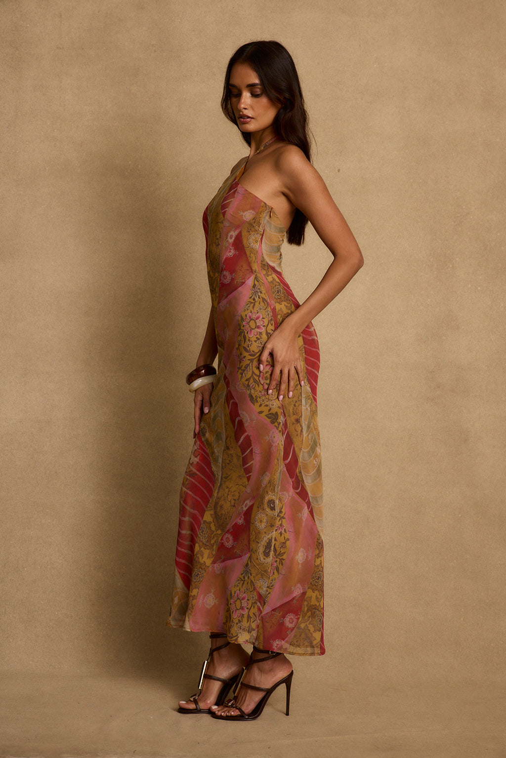 Isabella Patchwork Maxi Dress