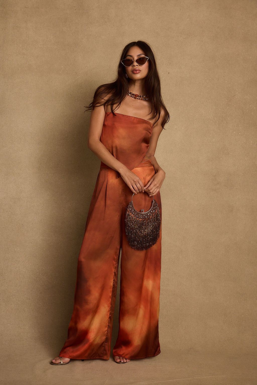Kira Sunset Ombre Pant shown in a complementary styling arrangement.