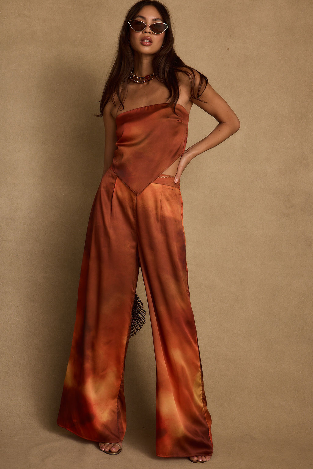 Additional view of the Kira Sunset Ombre Pant from a different perspective.