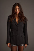 Kori Black Fitted Blazer
