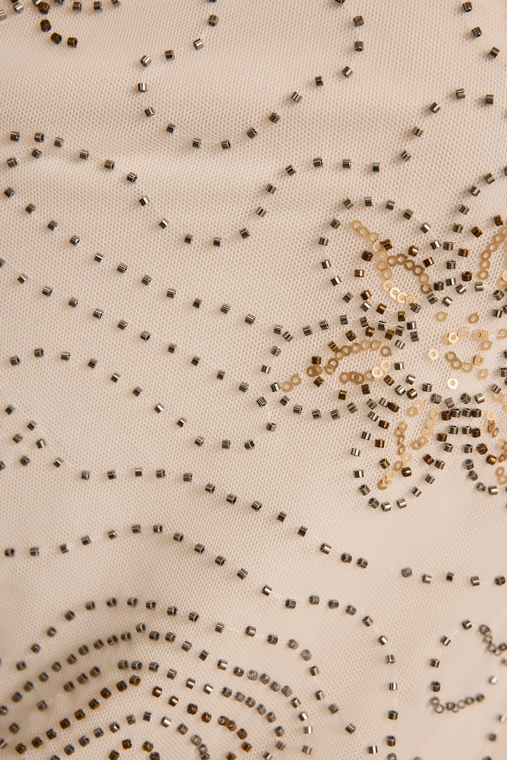 Luci White Beaded Tank