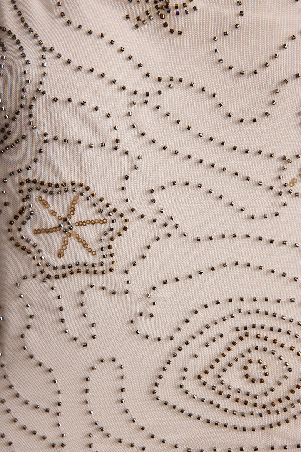 Julia White Beaded Maxi Skirt