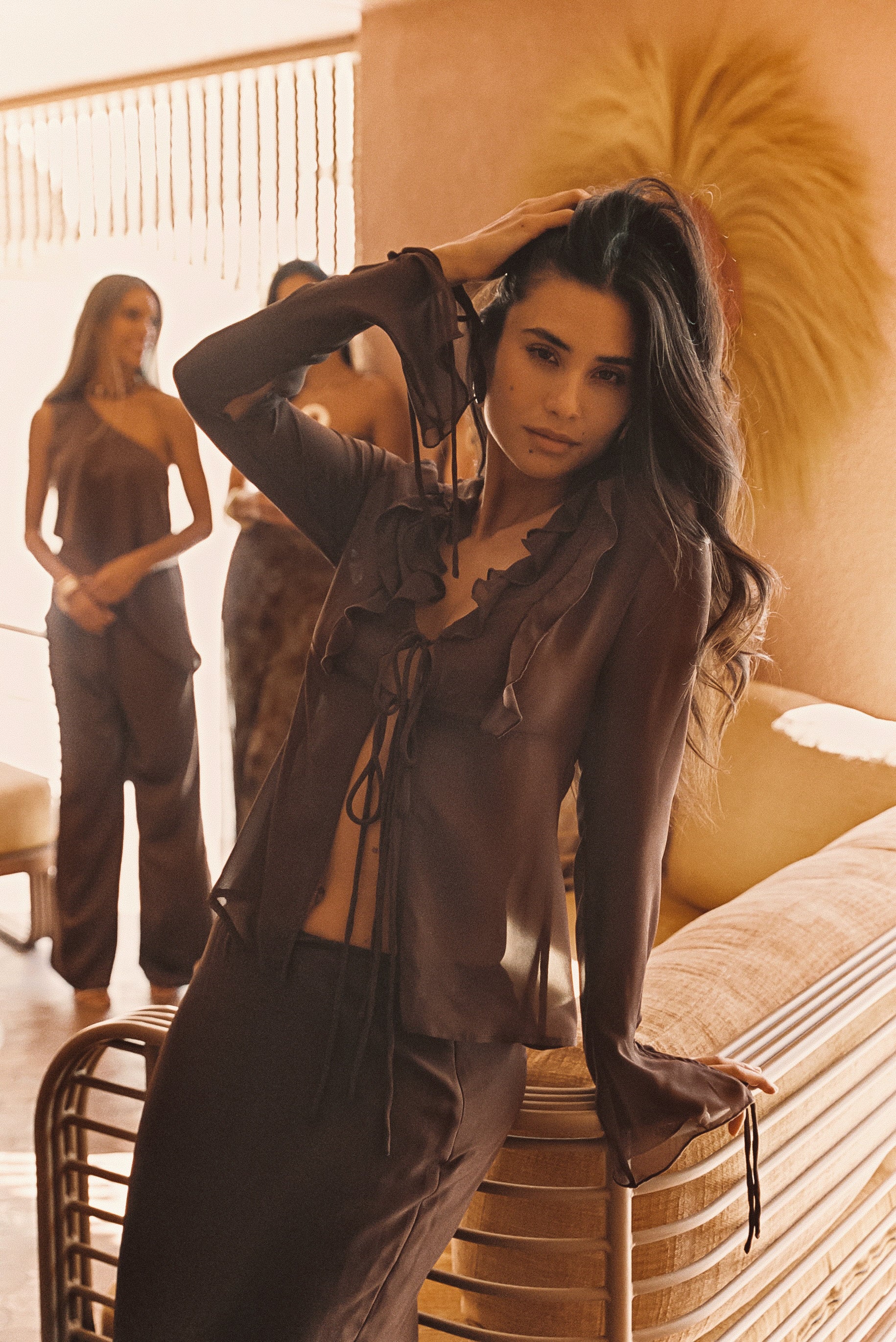 Layla Mocha Maxi Skirt