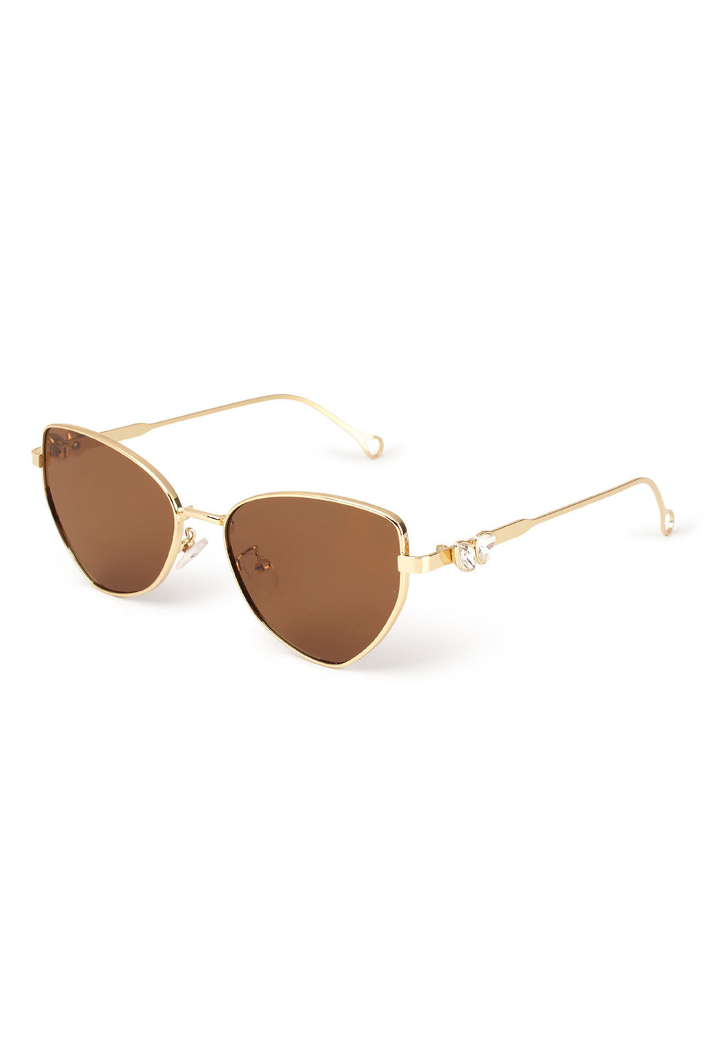 Lucas Brown Cat Eye Sunglasses