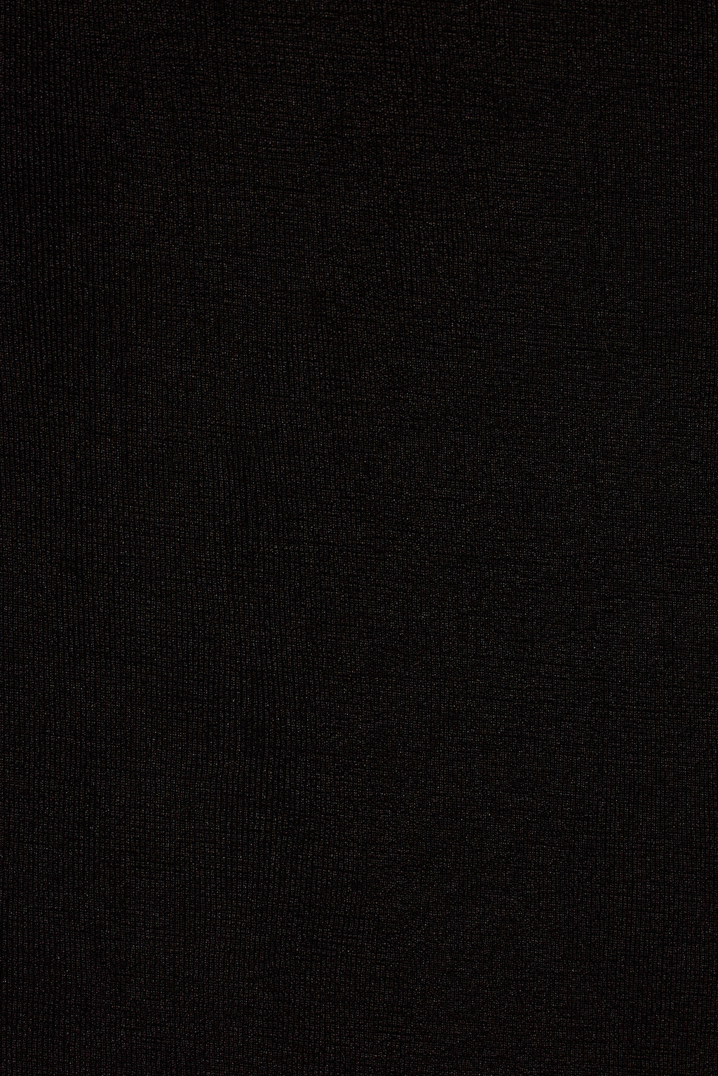 Close-up of black slinky stretch knit fabric used in the Melani midi dress.