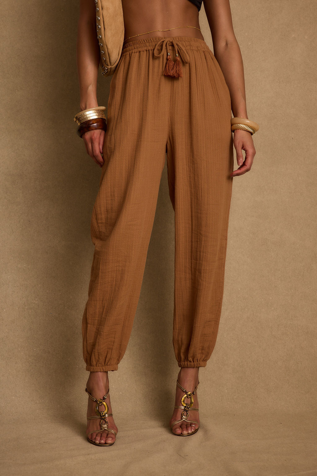 Midsummer Clay Linen Joggers