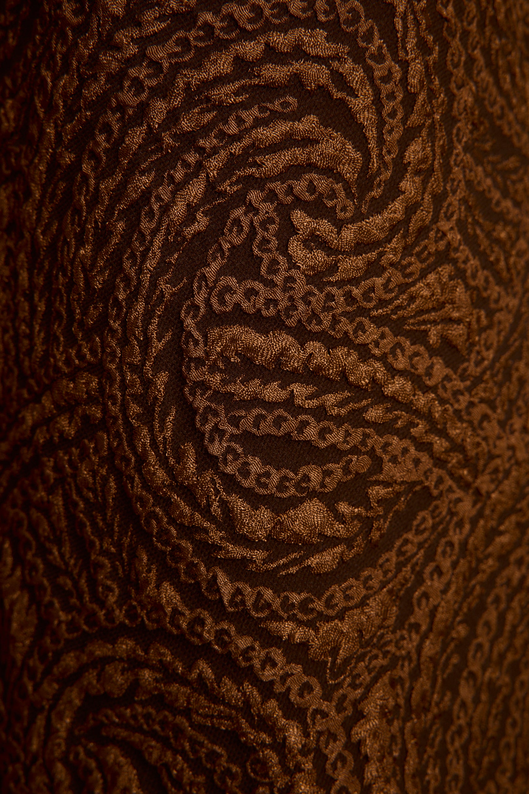 Milan Cognac Swirl Wide Leg Trouser