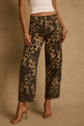 Muse Leopard Barrel Jeans