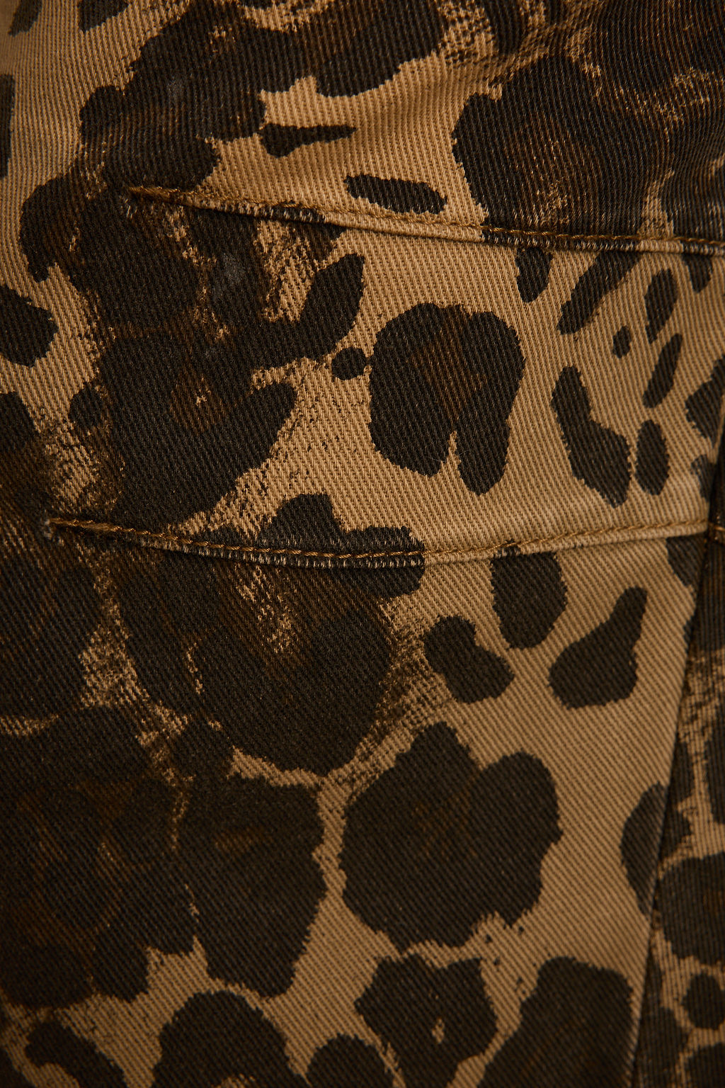 Muse Leopard Barrel Jeans