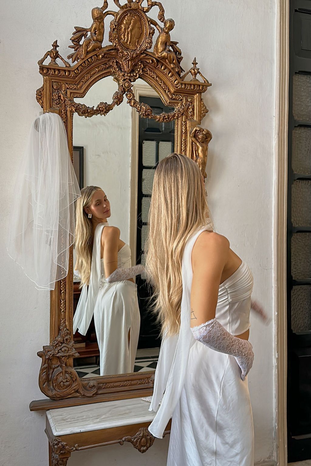 Mallorca White Strapless Top