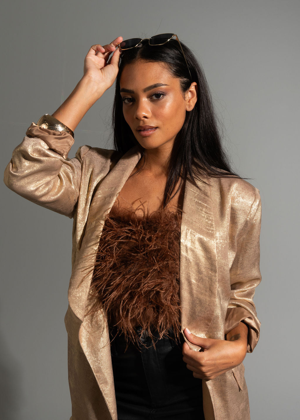 Waldorf Gold Shimmer Blazer