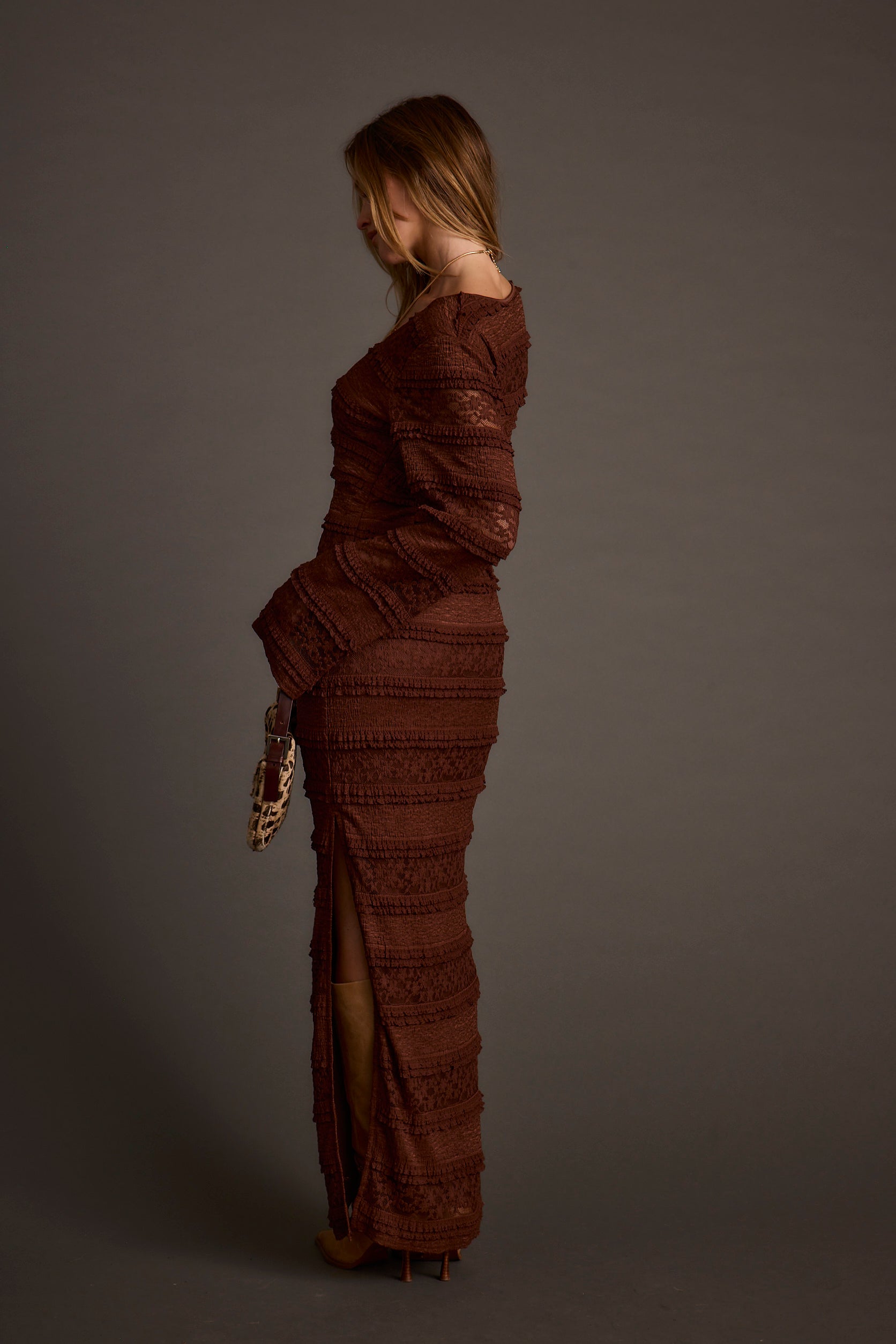 Melrose Espresso Maxi Dress